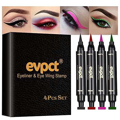 Blue Eyeliner Makeup Kit for Dark Skin Tones with Easy Application Tools