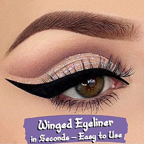 Blue Eyeliner Makeup Kit for Dark Skin Tones with Easy Application Tools - Image 2