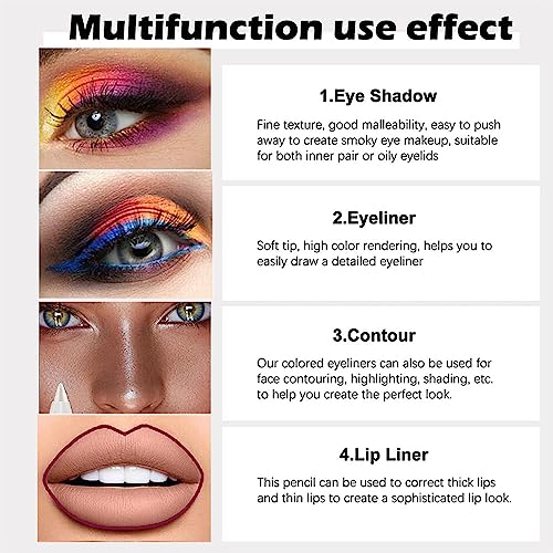 Blue Eyeliner Pencil for Brighter and Whiter Eyes, 0.12 oz - Image 4