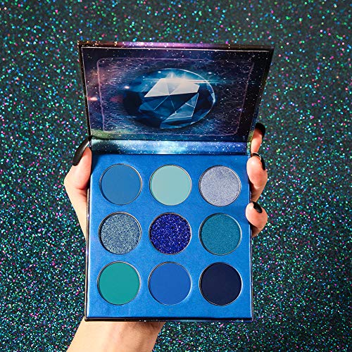 12-Shade Vibrant Blue Eyeshadow Palette for Stunning Eye Looks - Image 2