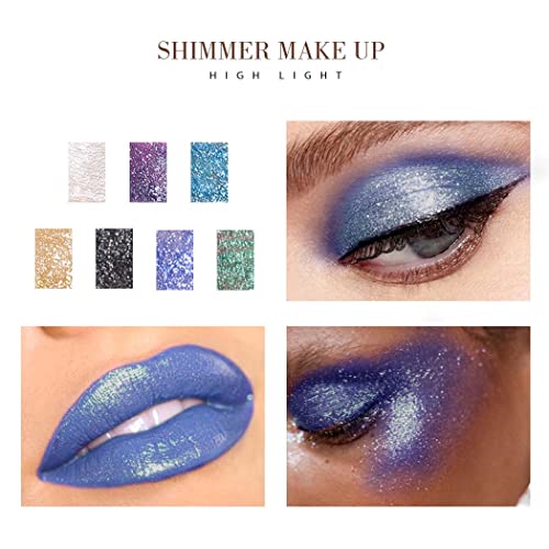 Blue Eyeshadow Gel Nail Polish - Long-Lasting, 15ml Bottle - Image 3