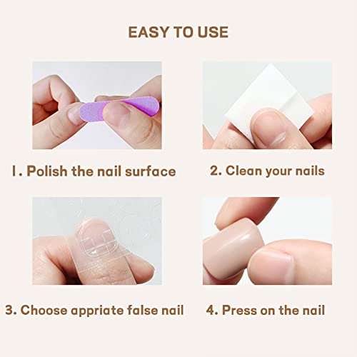 Beautiful Blue Floral Acrylic Nail Design Kit for Long-Lasting Manicures - Image 7