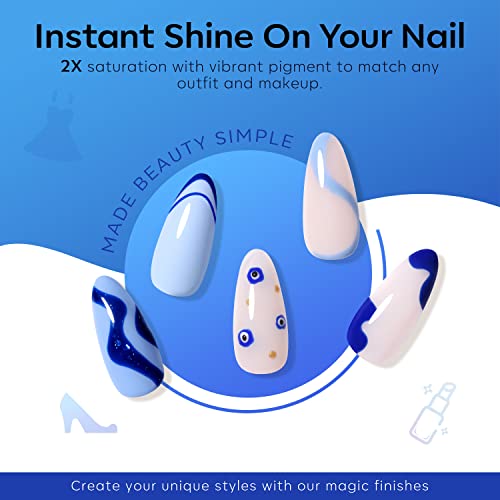 15ml Sapphire Blue Gel Nail Polish with Long-Lasting High-Shine Finish - Image 6