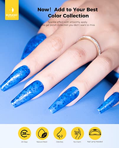 15ml Blue Glitter Gel Nail Polish with Sparkling Finish for Stunning Nail Art - Image 2