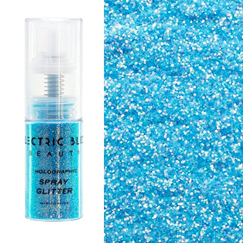 Sparkling Blue Glitter Hair Spray 8 oz for Festive, Dazzling Styles