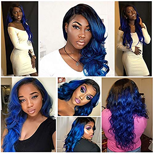 Premium Blue Human Hair Bundles Extensions 100g Each for Full Look - Image 6