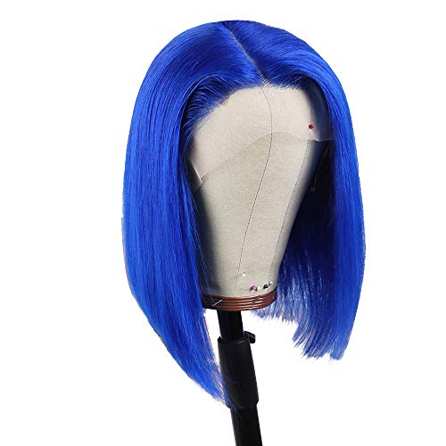 Blue Lace Front Human Hair Wig - Image 2