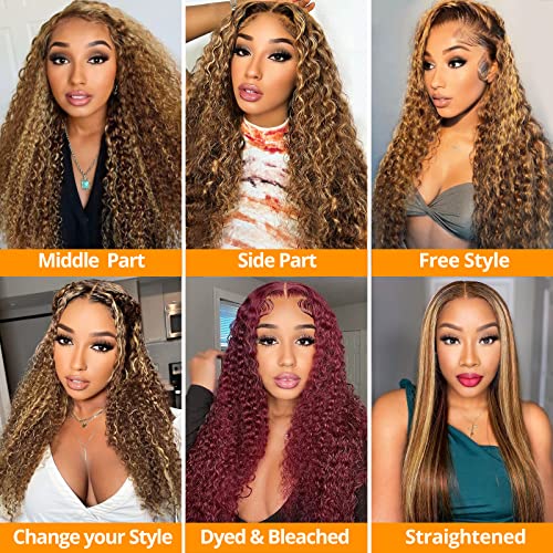 Blue Ombre 13x6 Lace Front Human Hair Wig, Glueless, Adjustable Straps, Natural Look - Image 4