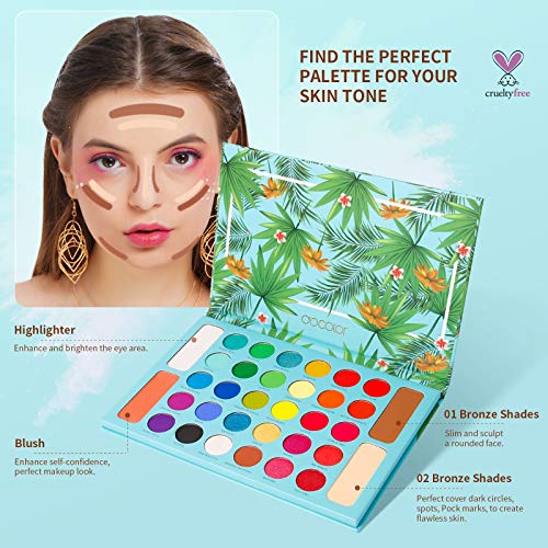 Blue & Orange Eyeshadow Palette - Image 3
