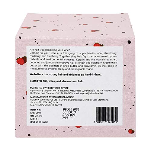 Nourishing Blueberry Hair Mask for Hydrated, Repaired Hair - 8 oz - Image 9