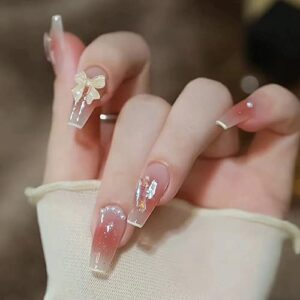 Blush Pink Acrylic Nail Design Kit for Elegant & Stylish Nail Art, 100 Pieces