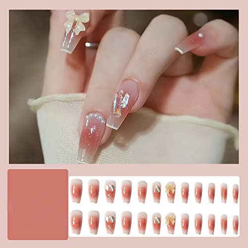 Blush Pink Acrylic Nail Design Kit for Elegant & Stylish Nail Art, 100 Pieces - Image 2