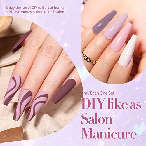 Blush Pink Gel Nail Polish 15ml Chip-Resistant and Long-Lasting Wear - Image 6