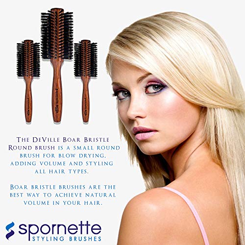 Professional Boar Bristle Round Hair Brush for Smooth Styling and Frizz Control, 2.5 Inch - Image 4