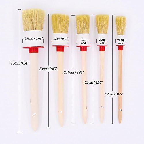 Boar Hair Car Detailing Brush Soft Bristle Cleaning Tool 10 Inch - Image 3