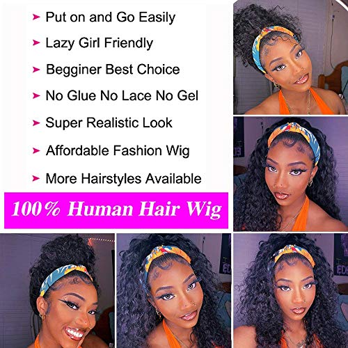Bobbi Boss 100% Human Hair Headband Wig, 14 Inch, Effortless Style - Image 4