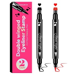Bold Black and Red Eyeliner for Striking Eye Makeup - Long-Lasting Formula