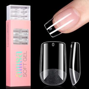 Box-Shaped Acrylic Nails for Trendy Nail Designs, 24 Pieces, Easy to Apply