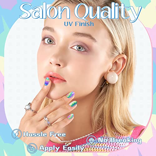 Trendy Baddie 24 Piece Set Durable Bright Acrylic Nails - Image 4