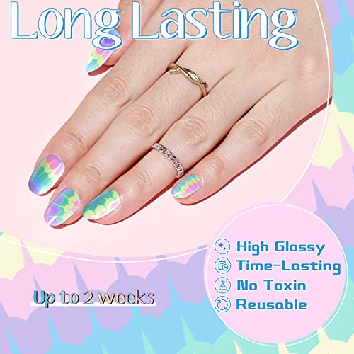 Trendy Baddie 24 Piece Set Durable Bright Acrylic Nails - Image 2