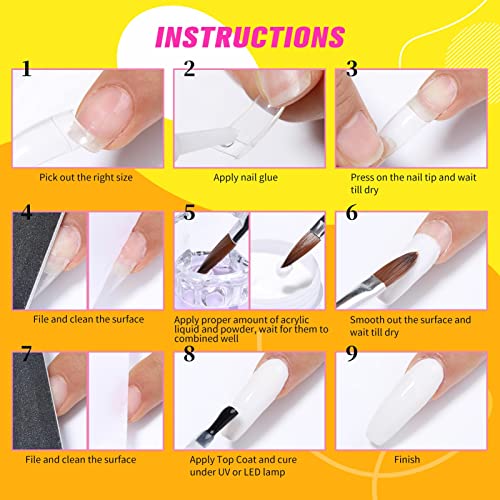 Vibrant Acrylic Nails Set for Stunning Nail Art Designs - Image 7