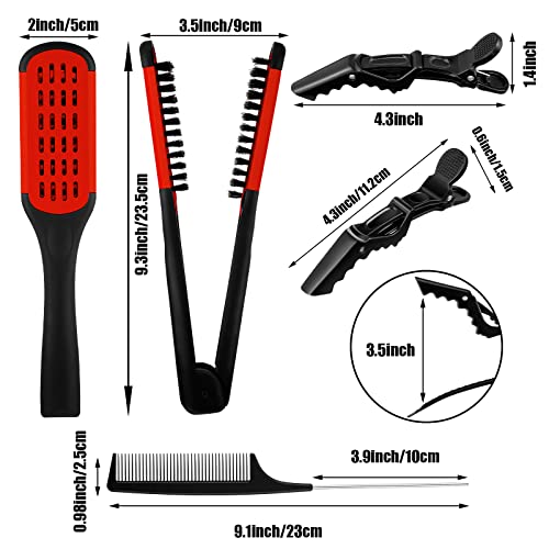 Brush with alligator bristles for hair styling. - Image 2