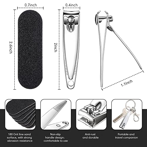 Bulk Pack Stainless Steel Finger Nail Clippers - Pack of 50 - Image 2