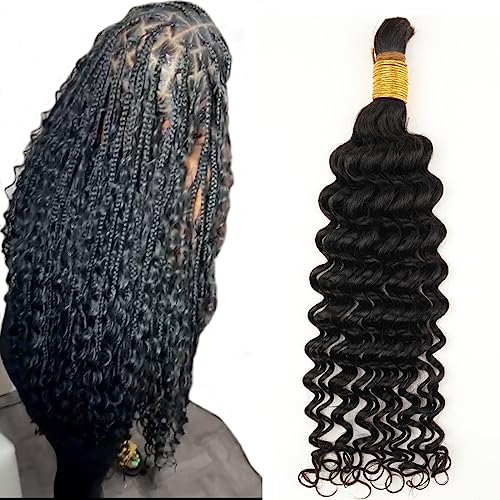 Bulk Human Hair for Braiding 100g Natural Color Soft Tangle-Free
