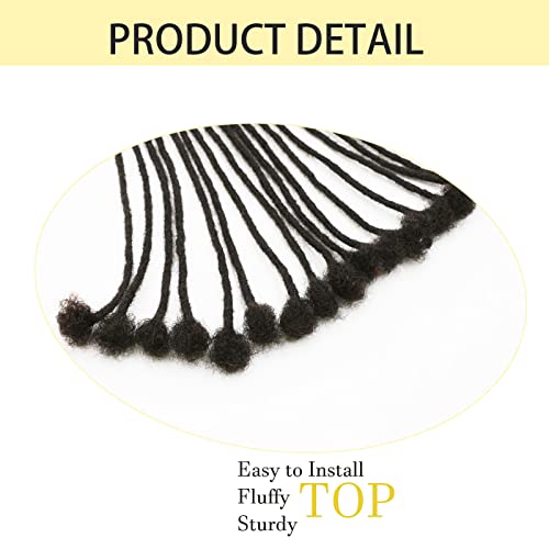 20 Inch Caucasian Human Hair Dreadlock Extensions Natural Look Stylish Hair - Image 5