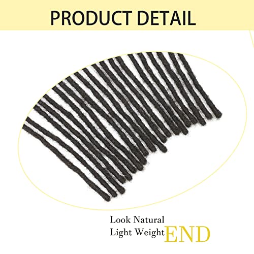 20 Inch Caucasian Human Hair Dreadlock Extensions Natural Look Stylish Hair - Image 3