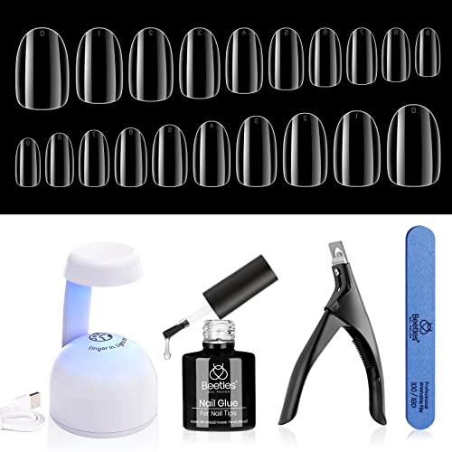 Chic Gel Almond Nail Design Kit for Elegant and Stylish Manicures, Medium Size