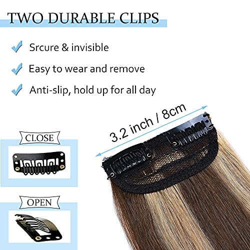 Clip-In 100% Remy Human Hair Extensions 20 Inch Silky Straight 8 Piece Set - Image 3