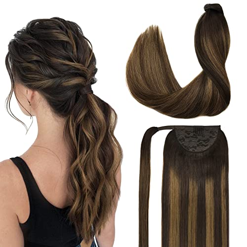 18 Inch Clip-In Human Hair Ponytail Extension Natural Look and Feel