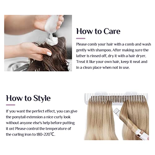 18 Inch Clip-In Human Hair Ponytail Extension Natural Look and Feel - Image 9