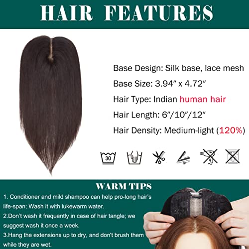 14 Inch Remy Human Hair Clip In Topper for Enhanced Volume and Length - Image 5
