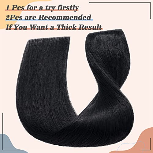 Clip-In 18 Inch One Piece Human Hair Extensions for Natural Length and Volume - Image 5