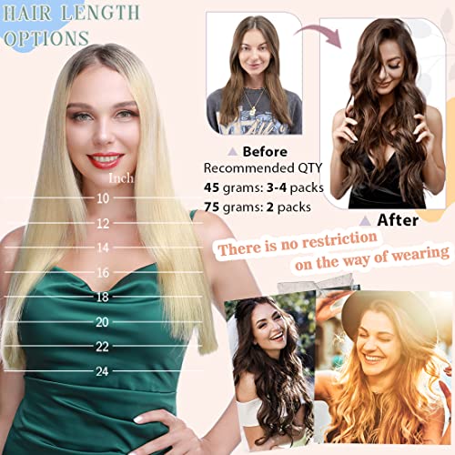 Clip-In 18 Inch One Piece Human Hair Extensions for Natural Length and Volume - Image 7