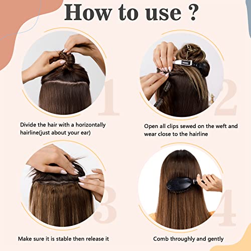 Clip-In 18 Inch One Piece Human Hair Extensions for Natural Length and Volume - Image 6