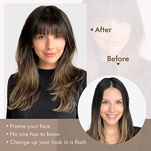 14 Inch 100% Remy Human Hair Clip-In Bangs for Effortless Style - Image 5