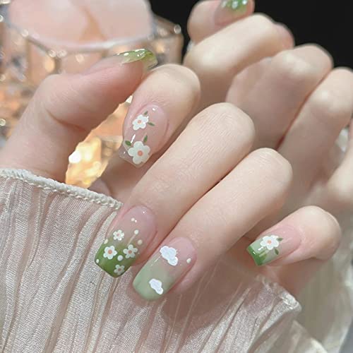 Cloud-inspired acrylic nails for a chic aesthetic look.