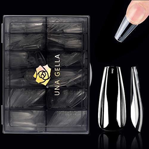 Coffin Gel Acrylic Nails