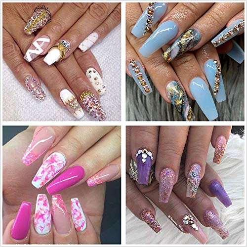 24 Piece Assorted Color Coffin Set Acrylic Nails for Stylish Manicure - Image 6