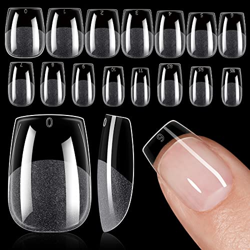 24pc Coffin Shape Natural Acrylic Nails for Easy DIY Nail Art - Image 8