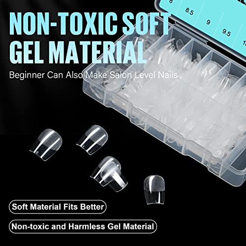 24pc Coffin Shape Natural Acrylic Nails for Easy DIY Nail Art - Image 7