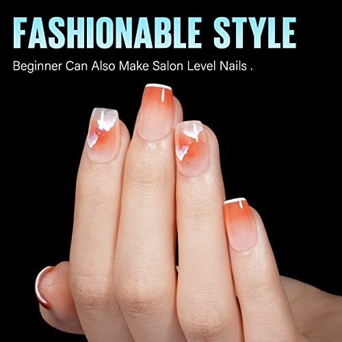 24pc Coffin Shape Natural Acrylic Nails for Easy DIY Nail Art - Image 5