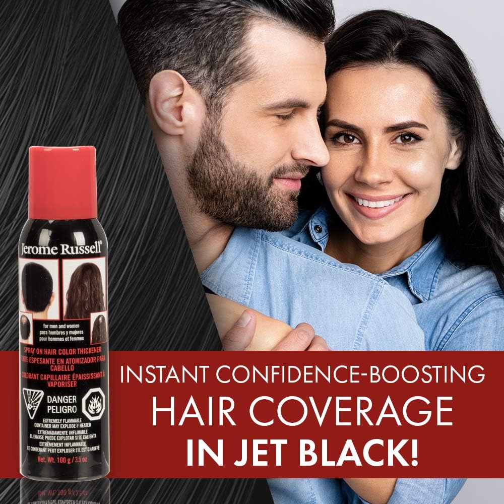 Temporary Color Spray for Bald Hair 150ml Instant Coverage, Natural Black - Image 2