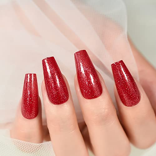 Vibrant Coffin Acrylic Nails Set for Eye-Catching Nail Art Creations - Image 4