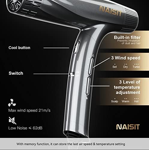 Compact Foldable Blow Dryer 1875W for Easy Storage and Travel Convenience - Image 7