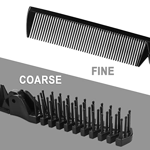 Portable Compact Folding Hair Brush and Comb Set for Travel, Convenient Design - Image 3