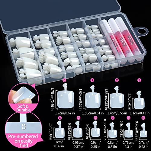 Complete Acrylic Nails Set with Tools for Professional Nail Art, Easy Application, 100-Piece Kit - Image 2